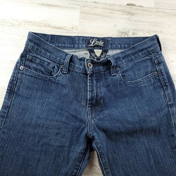 Lucky Brand Bootcut Blue Denim Jeans Pants Size 4/27 (30x31.5) EUC - Picture 4 of 9